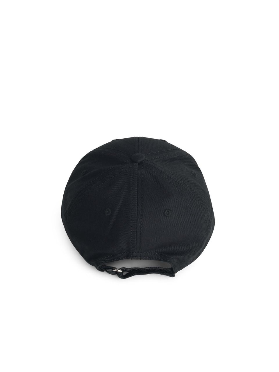 Moncler Black Cotton Cap Zwart
