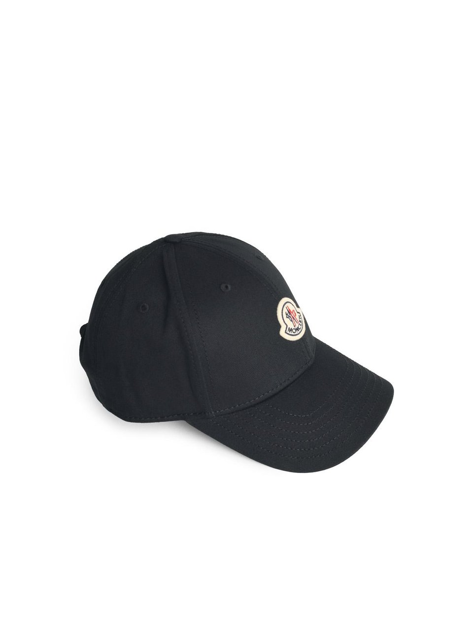 Moncler Black Cotton Cap Zwart