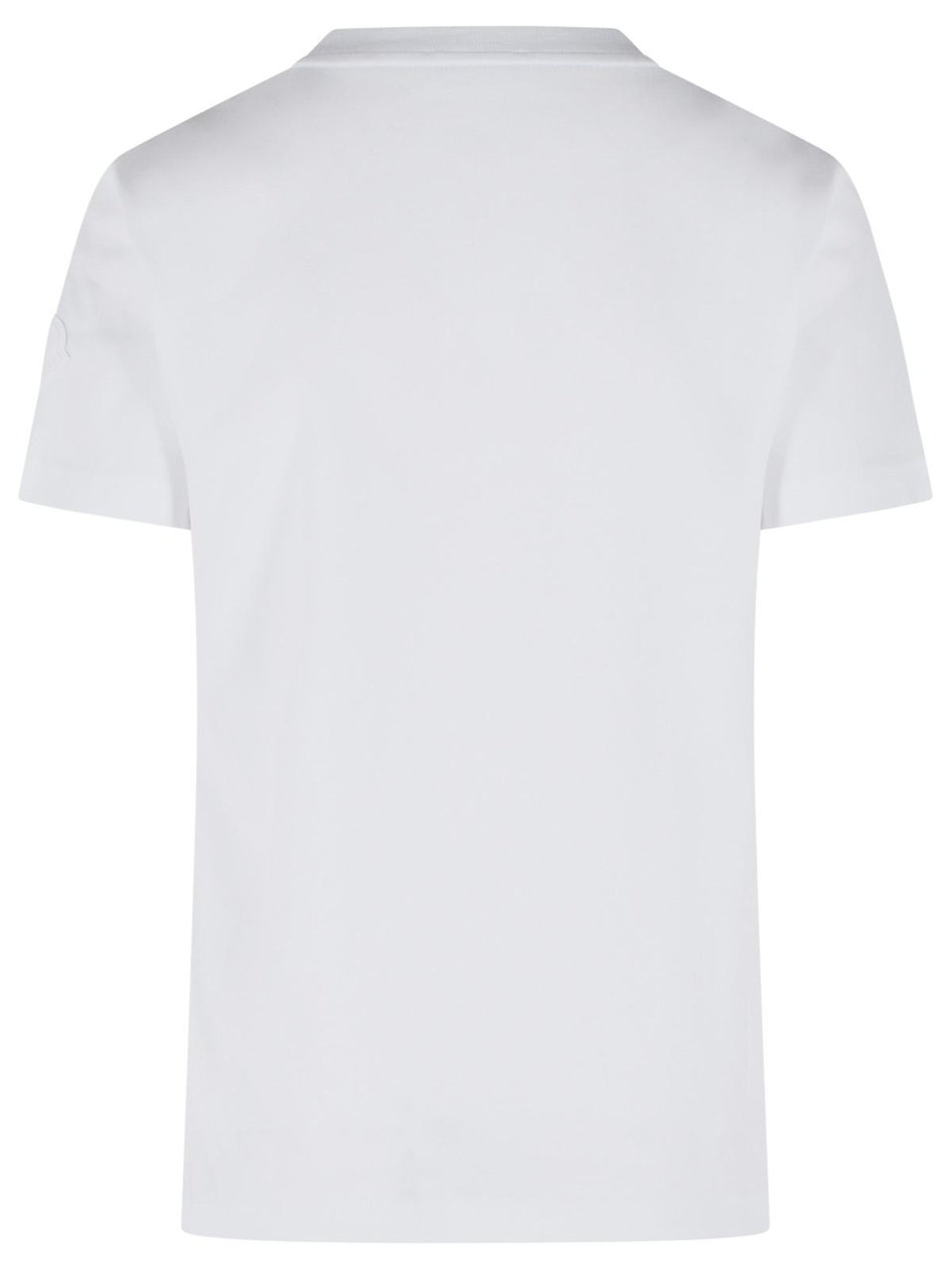 Moncler White Cotton T-Shirt Wit