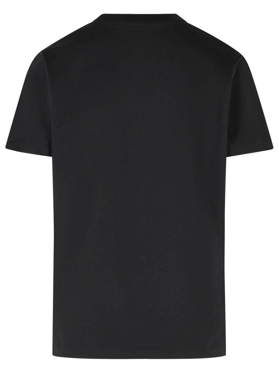 Moncler Black Cotton T-Shirt Zwart