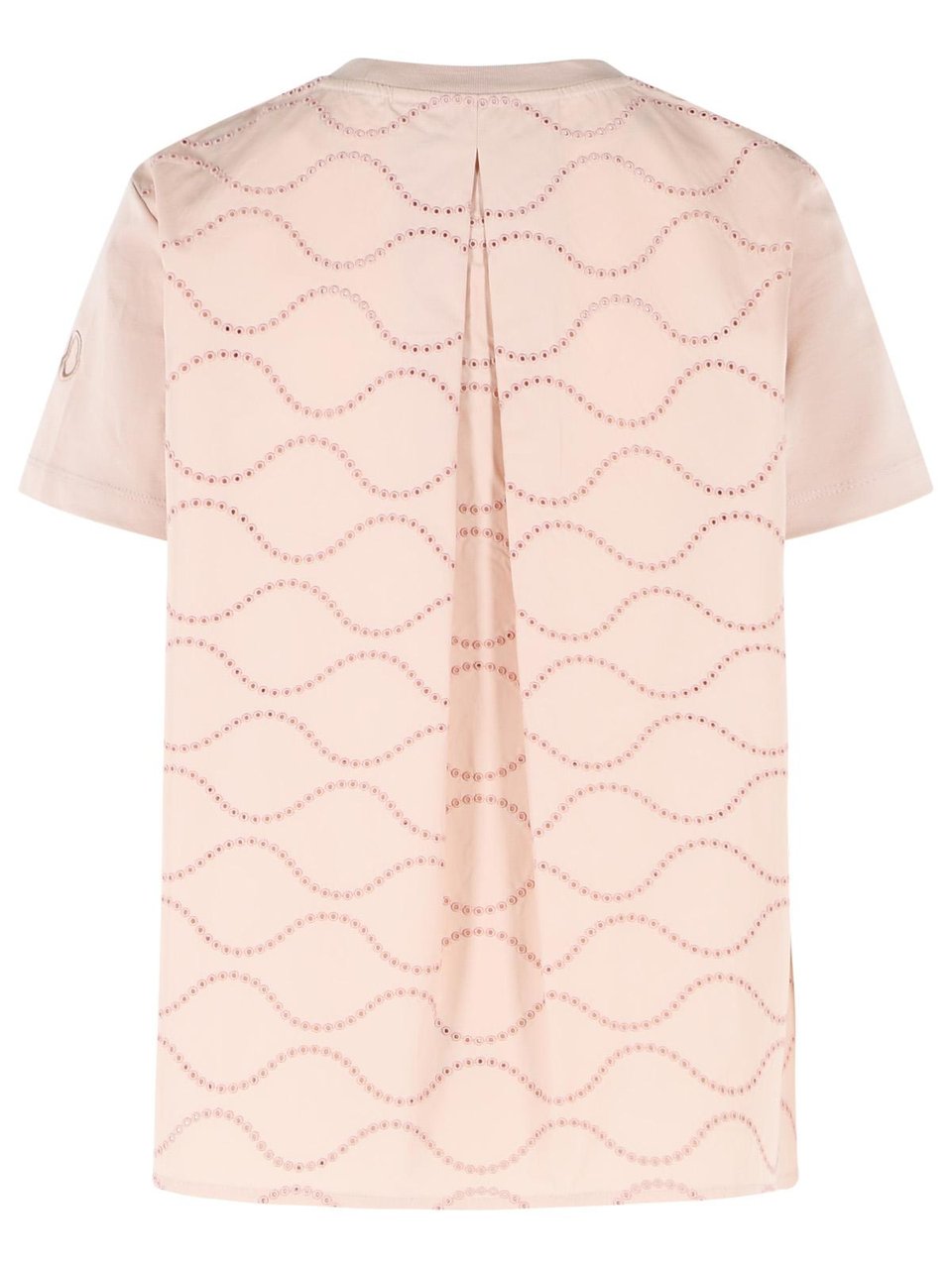 Moncler Pink Cotton T-Shirt Neutraal