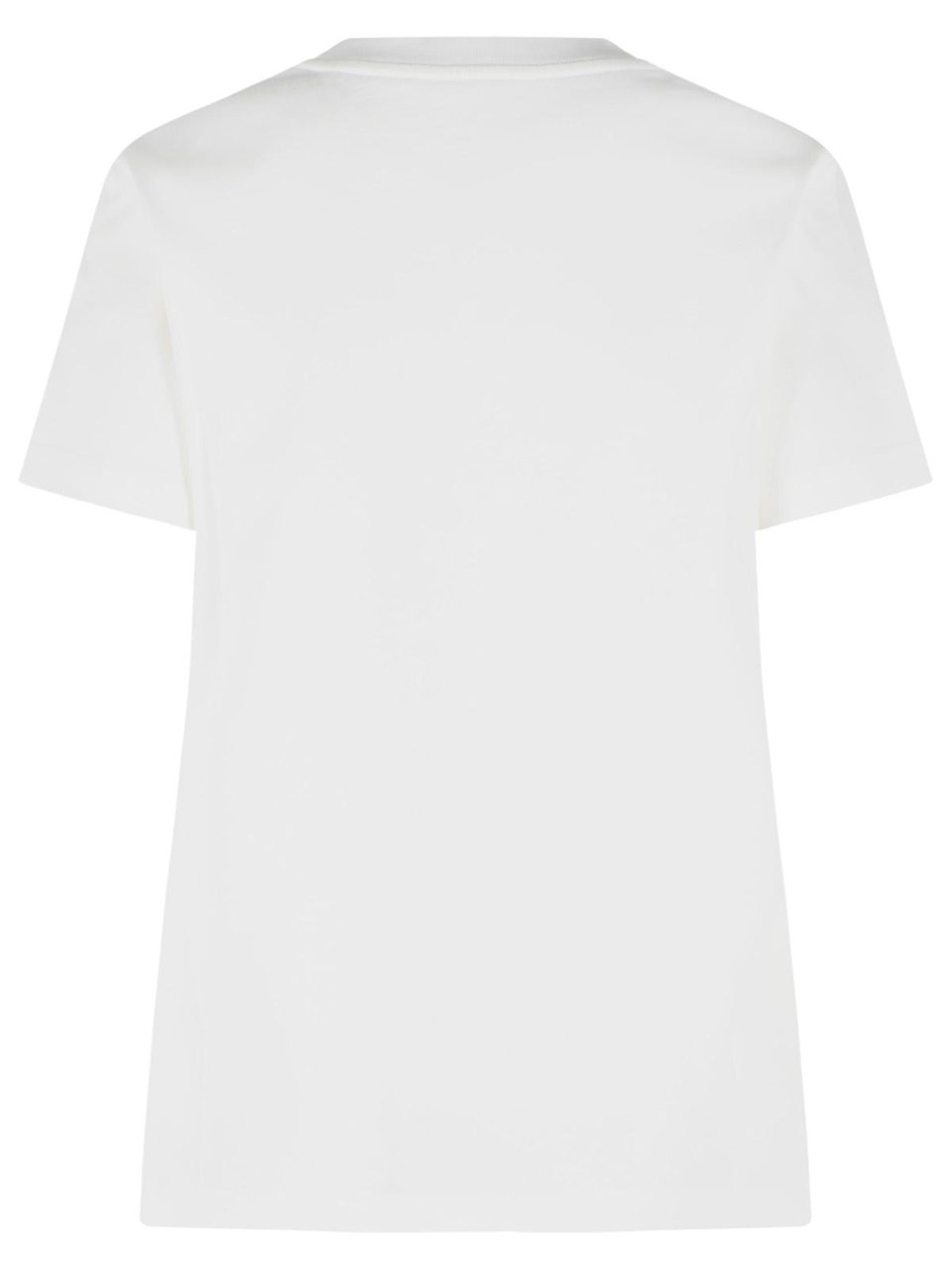 Moncler White Cotton T-Shirt Wit