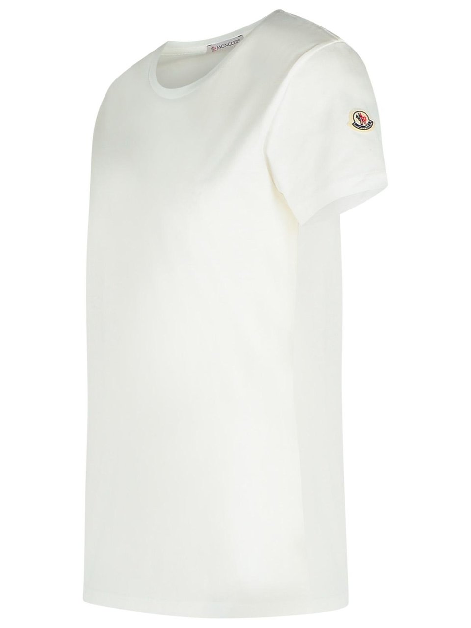 Moncler White Cotton T-Shirt Wit