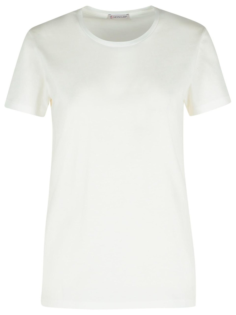 Moncler White Cotton T-Shirt Wit