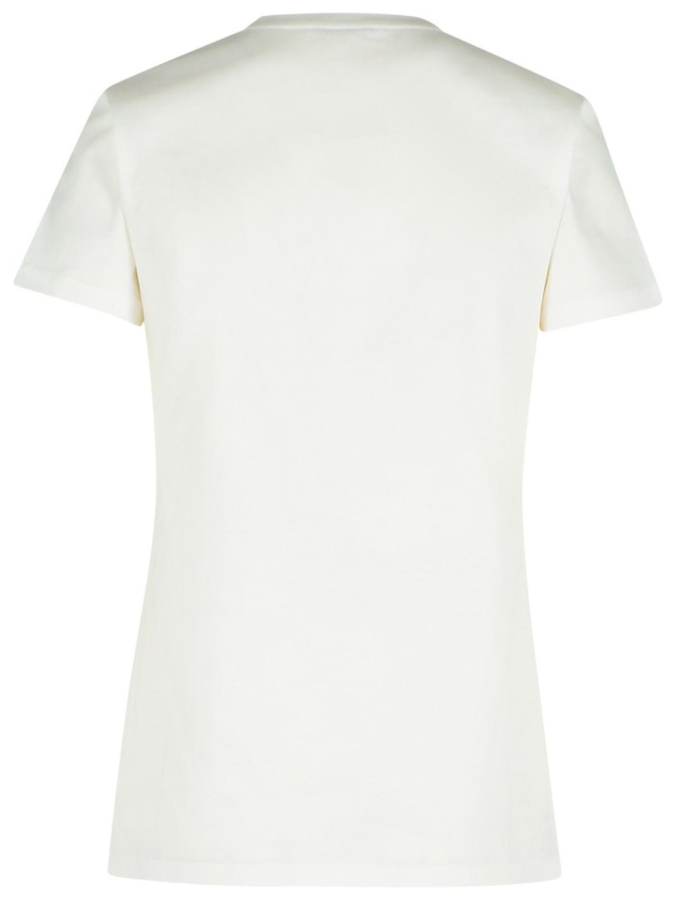Moncler White Cotton T-Shirt Wit