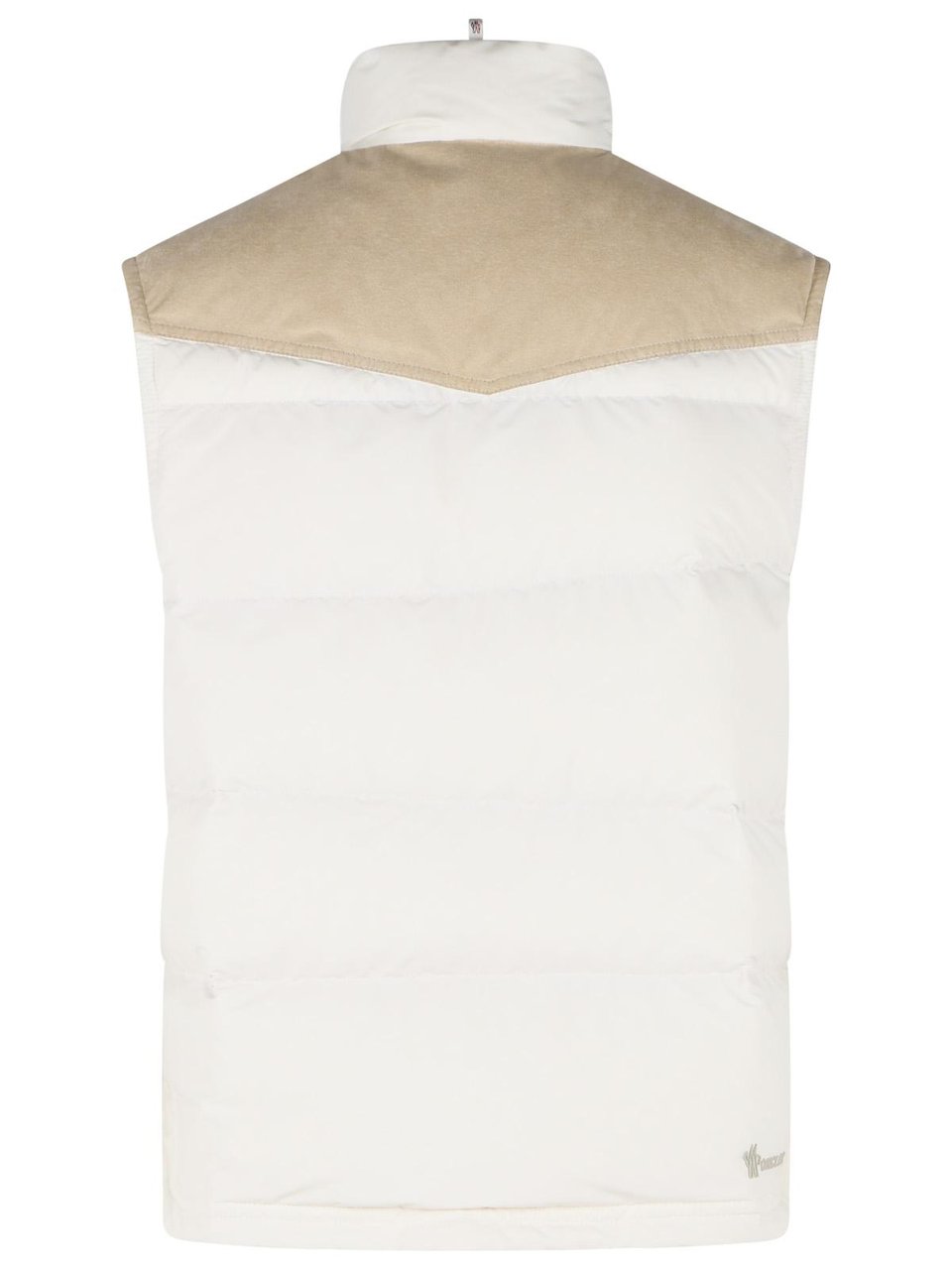 Moncler 'Scais' White Polyester Feather Padded Vest Wit
