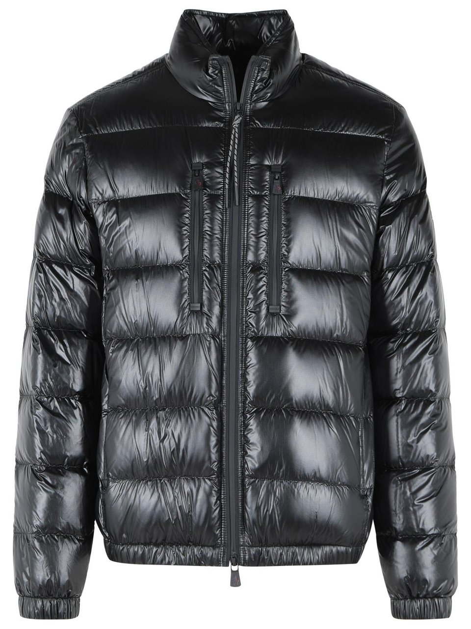 Moncler Foldable Short 'Orres' Black Polyamide Down Jacket Grijs