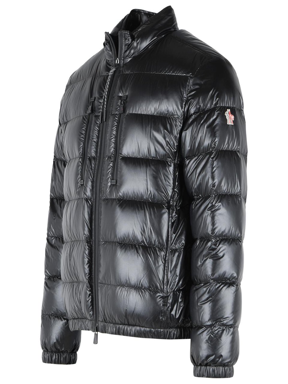 Moncler Foldable Short 'Orres' Black Polyamide Down Jacket Grijs