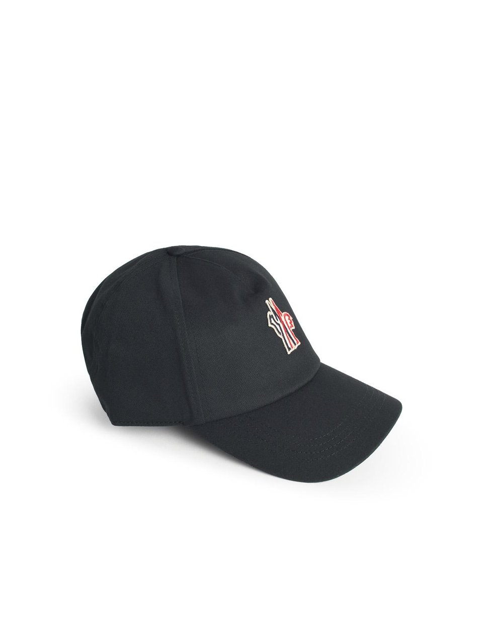 Moncler Black Cotton Cap Zwart
