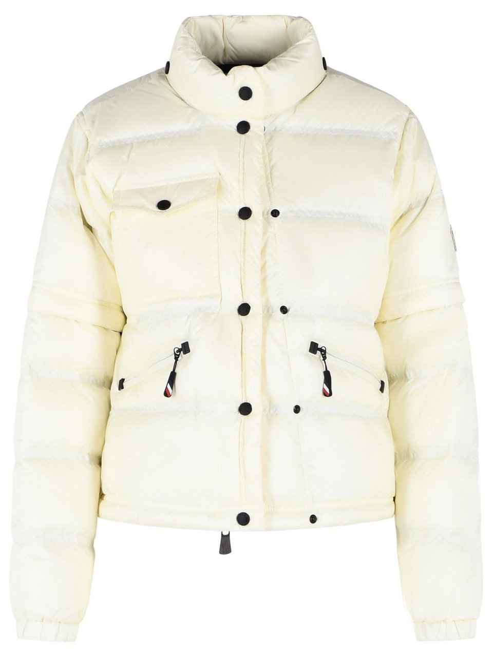 Moncler 'Mauduits' Ivory White Polyamide Down Jacket Neutraal