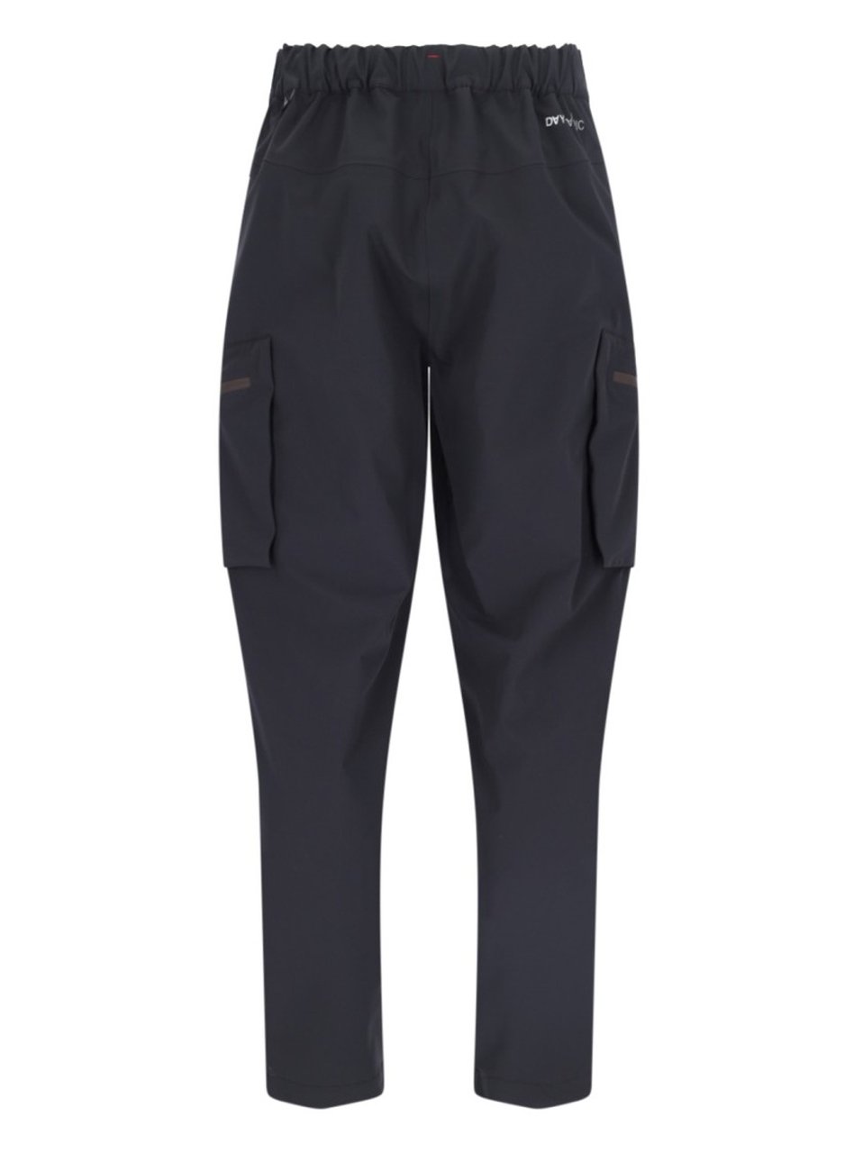 Moncler Wide Multi-Pocket Trousers In Black Stretch Nylon Zwart