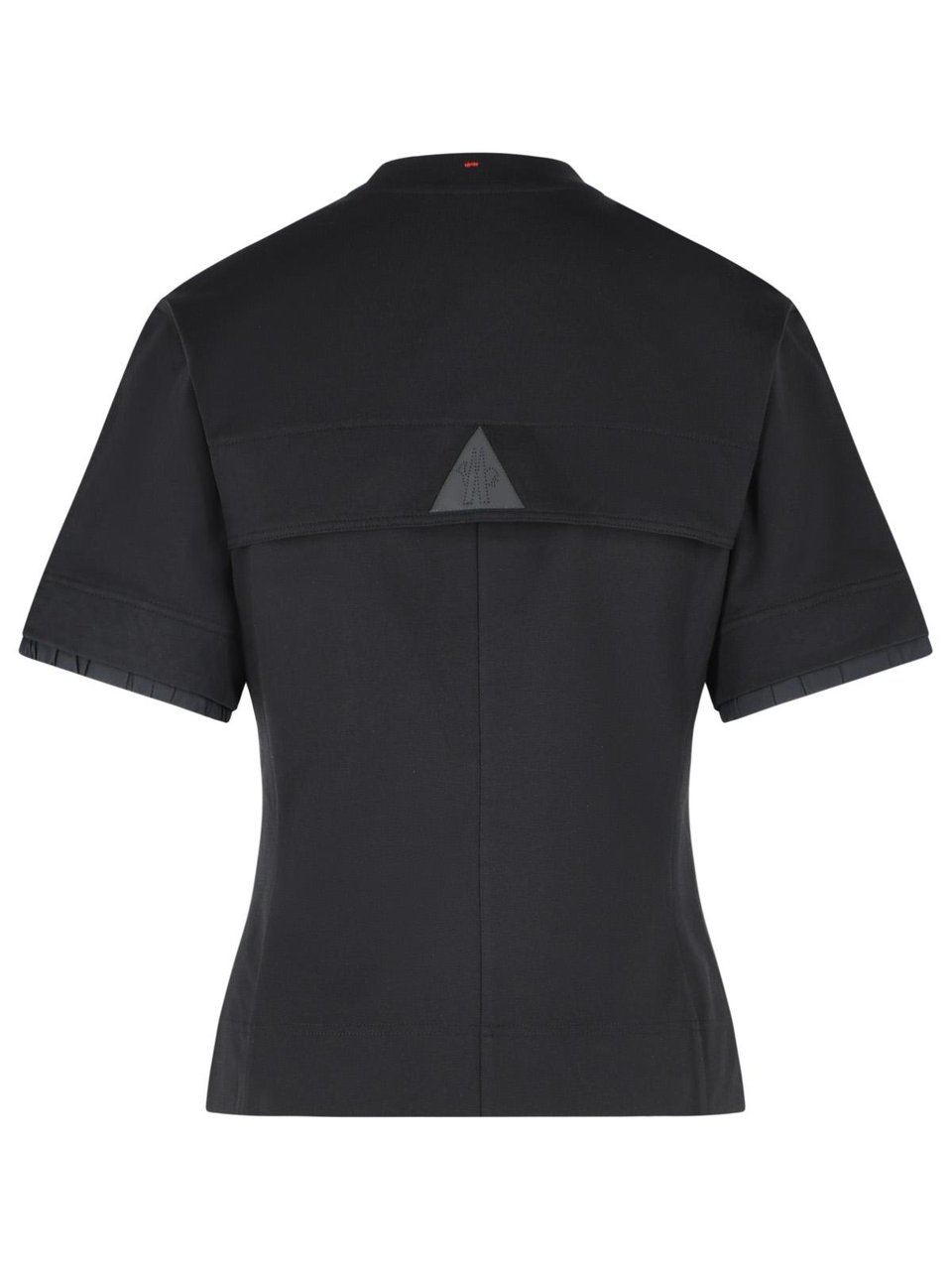Moncler Black Cotton T-Shirt Zwart