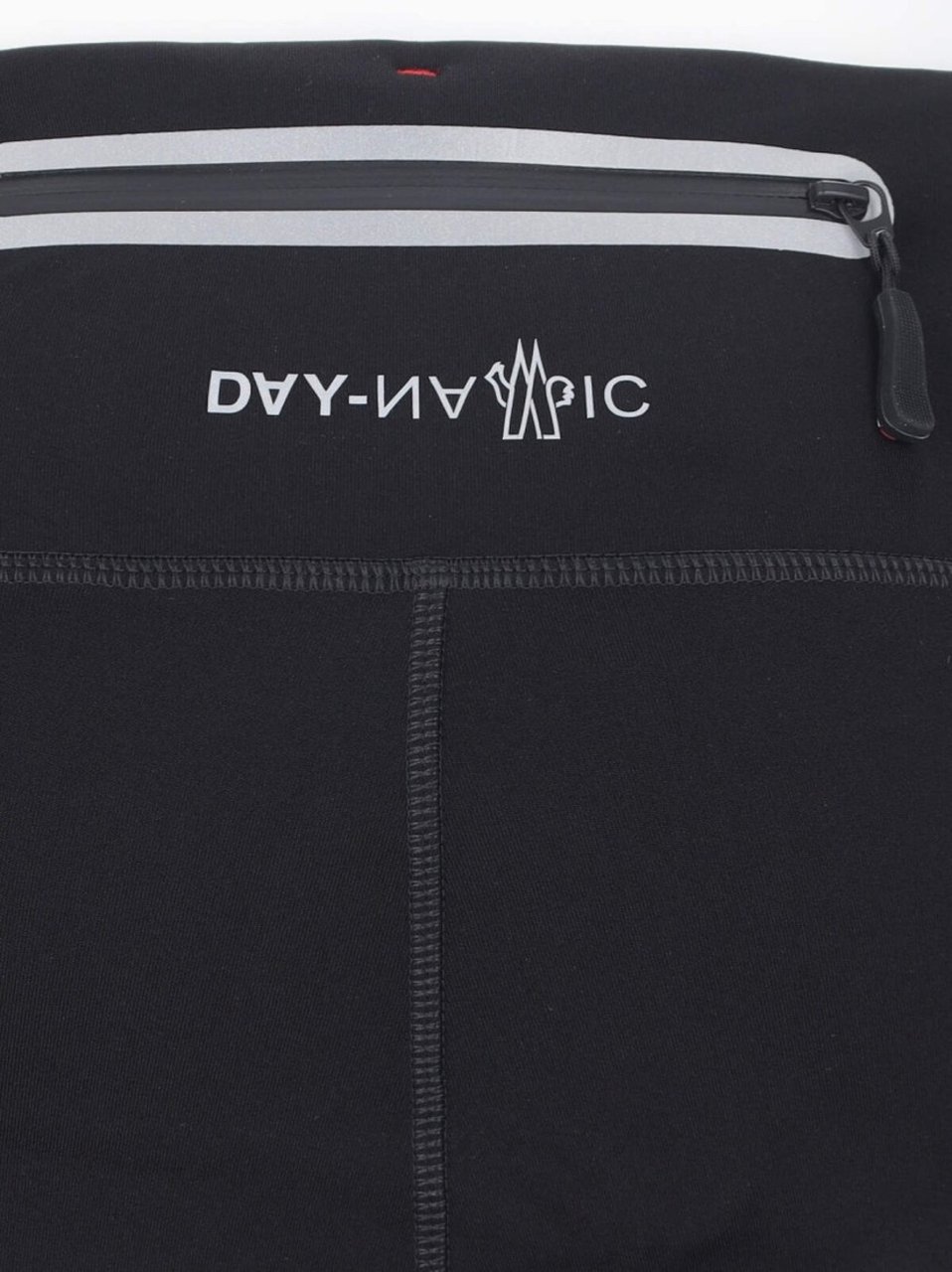 Moncler Studded Leggings In Black Stretch Nylon Zwart
