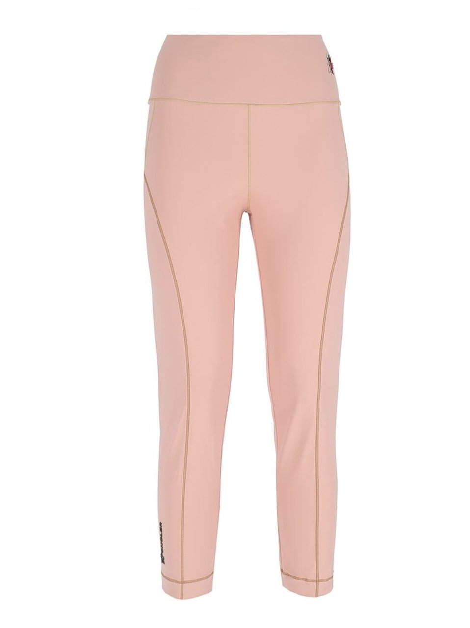 Moncler Logo Track Pants, In Pink Nylon Roze