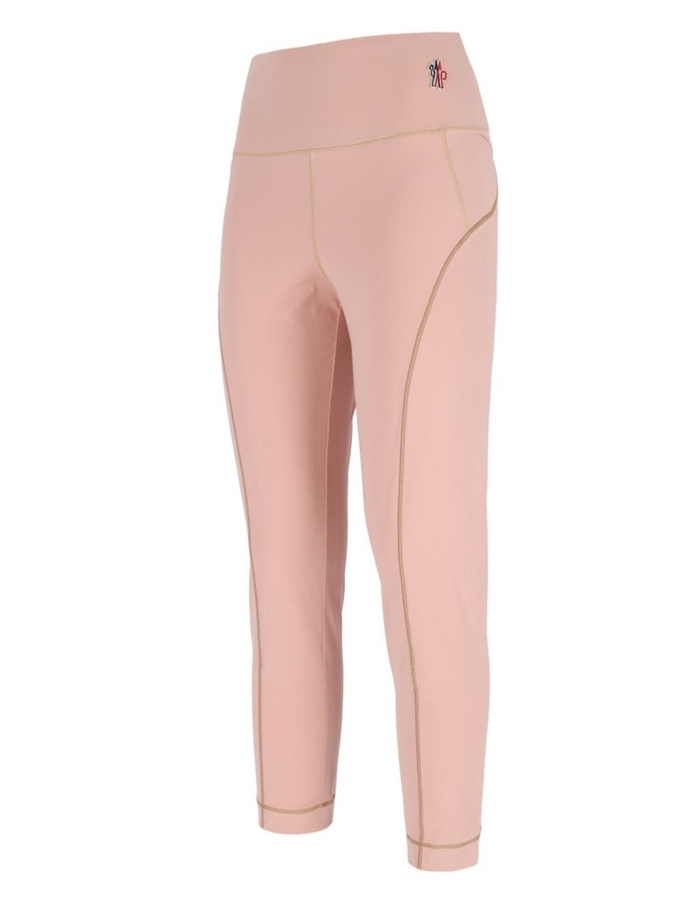 Moncler Logo Track Pants, In Pink Nylon Roze