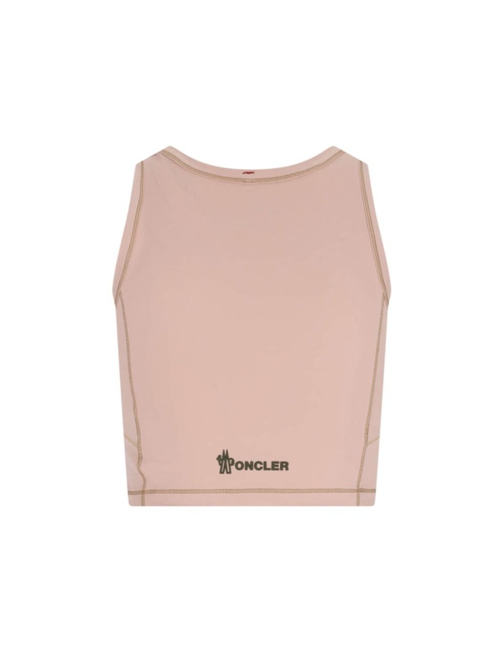 Moncler Logo Tank Top, In Pink Nylon Roze