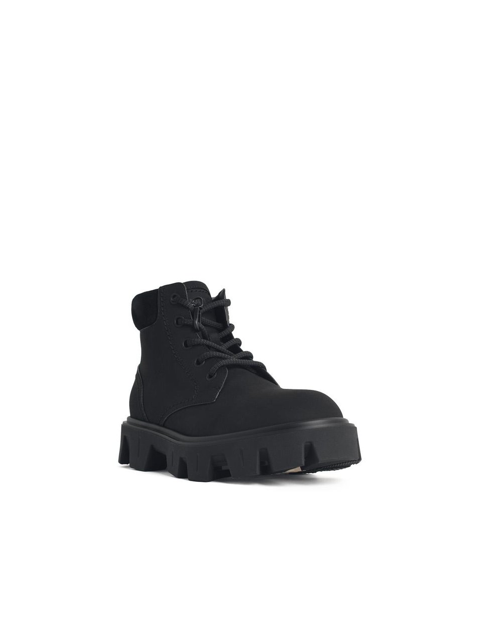 Moncler 'Peak City' Suede And Black Nubuck Ankle Boots Zwart