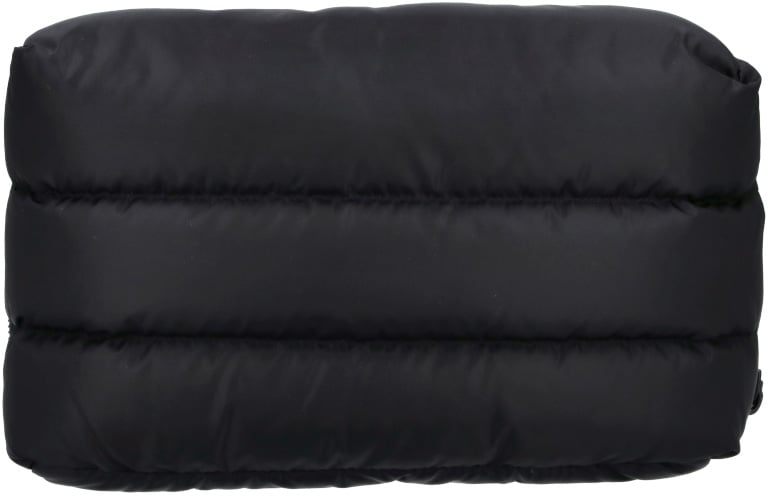 Moncler Black Caradoc Padded Quilted Pouch Zwart
