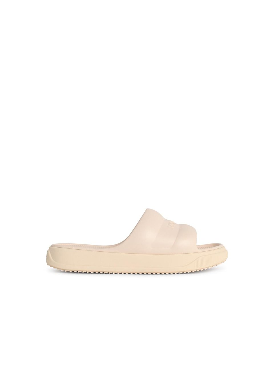 Moncler ' Altive' Ivory White Rubber Slides Neutraal