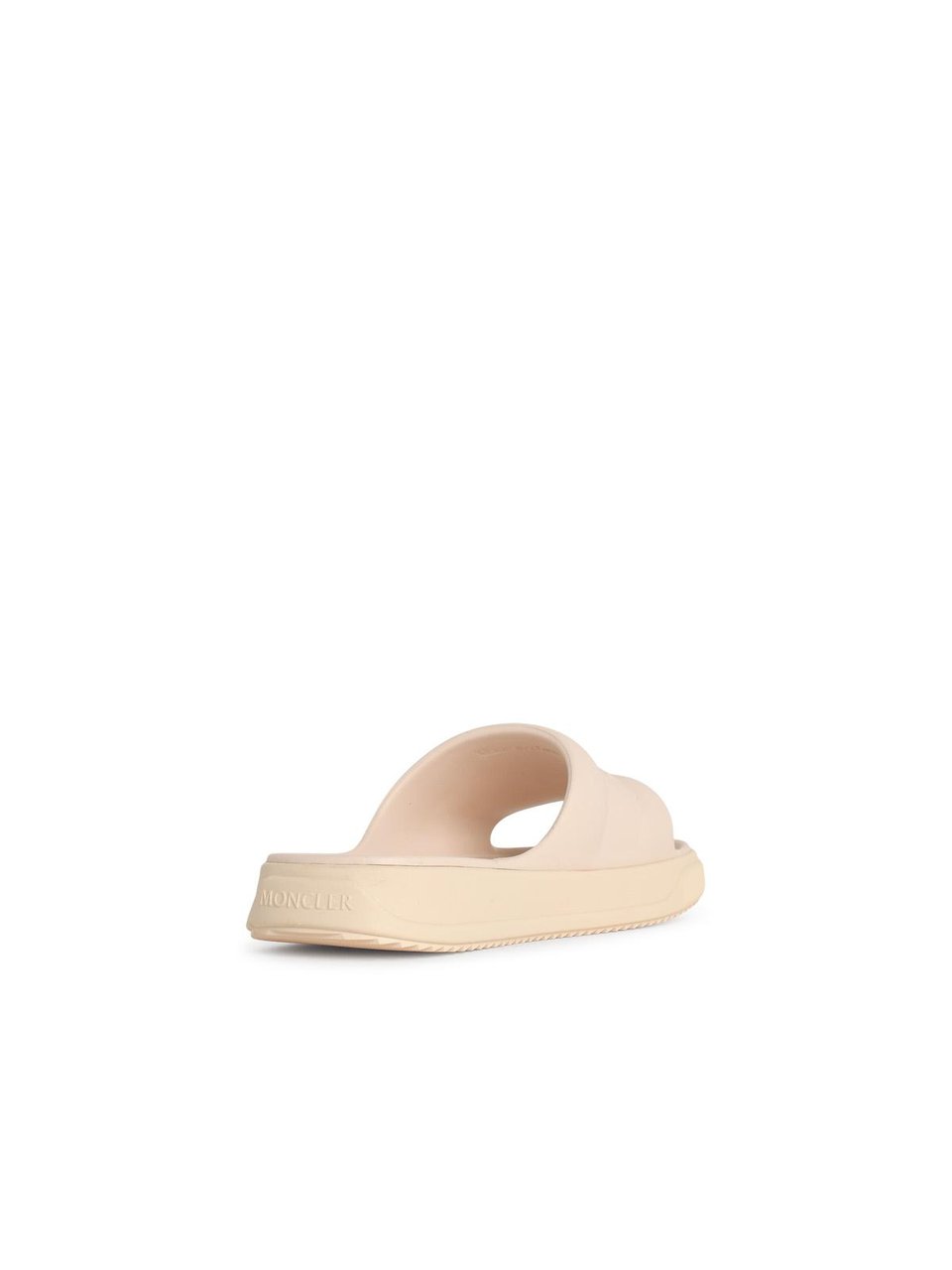 Moncler ' Altive' Ivory White Rubber Slides Neutraal