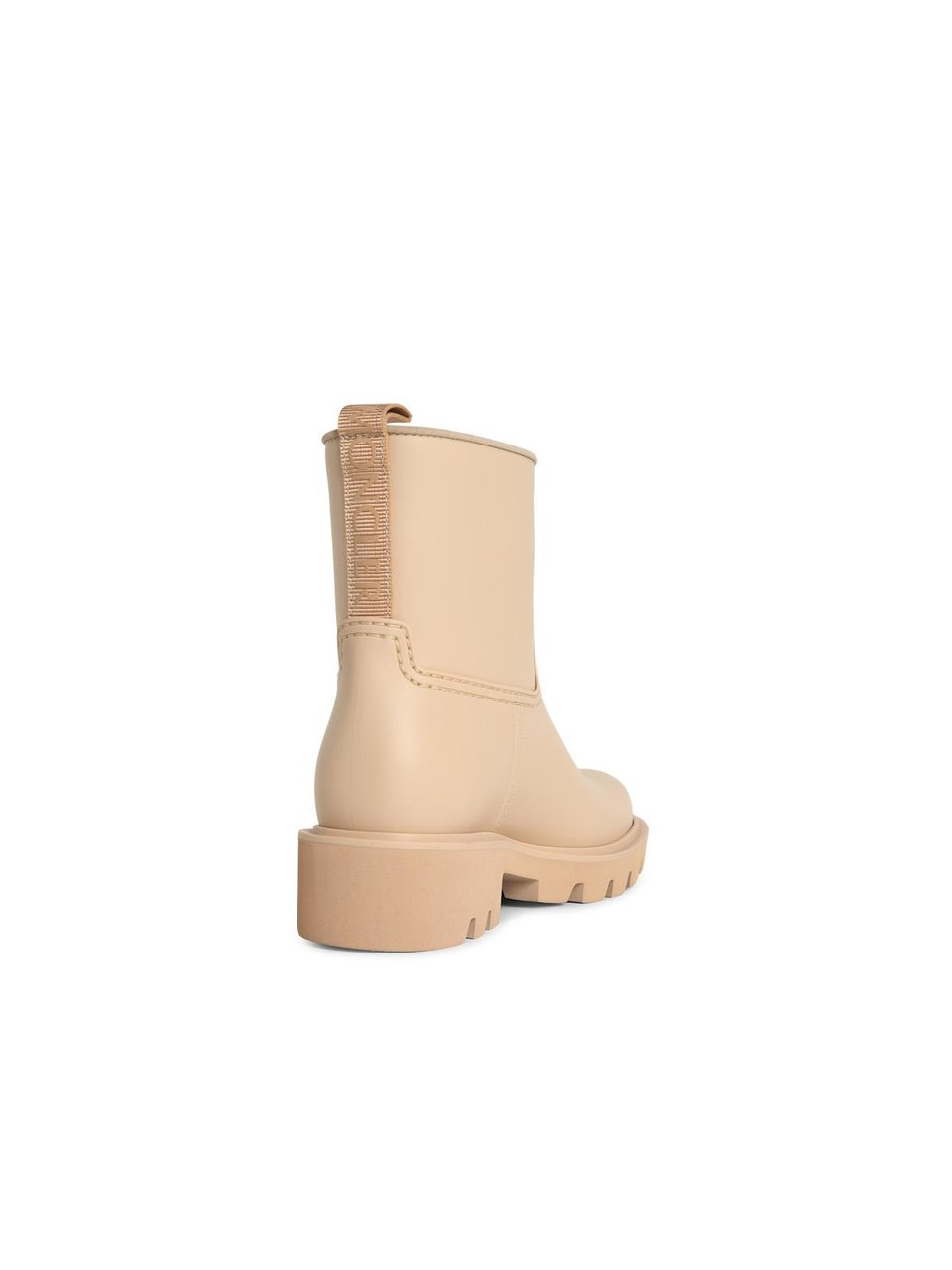 Moncler 'Kickstream' Beige Sand Pvc Rain Boots Neutraal