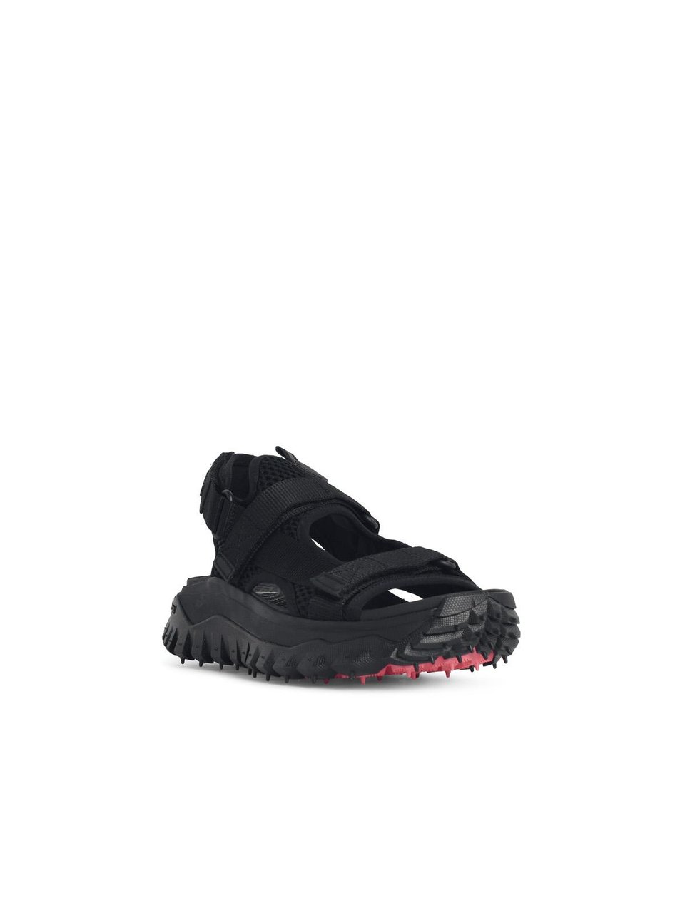Moncler Trailgrip Vela' Black Polyamide Sandals Zwart