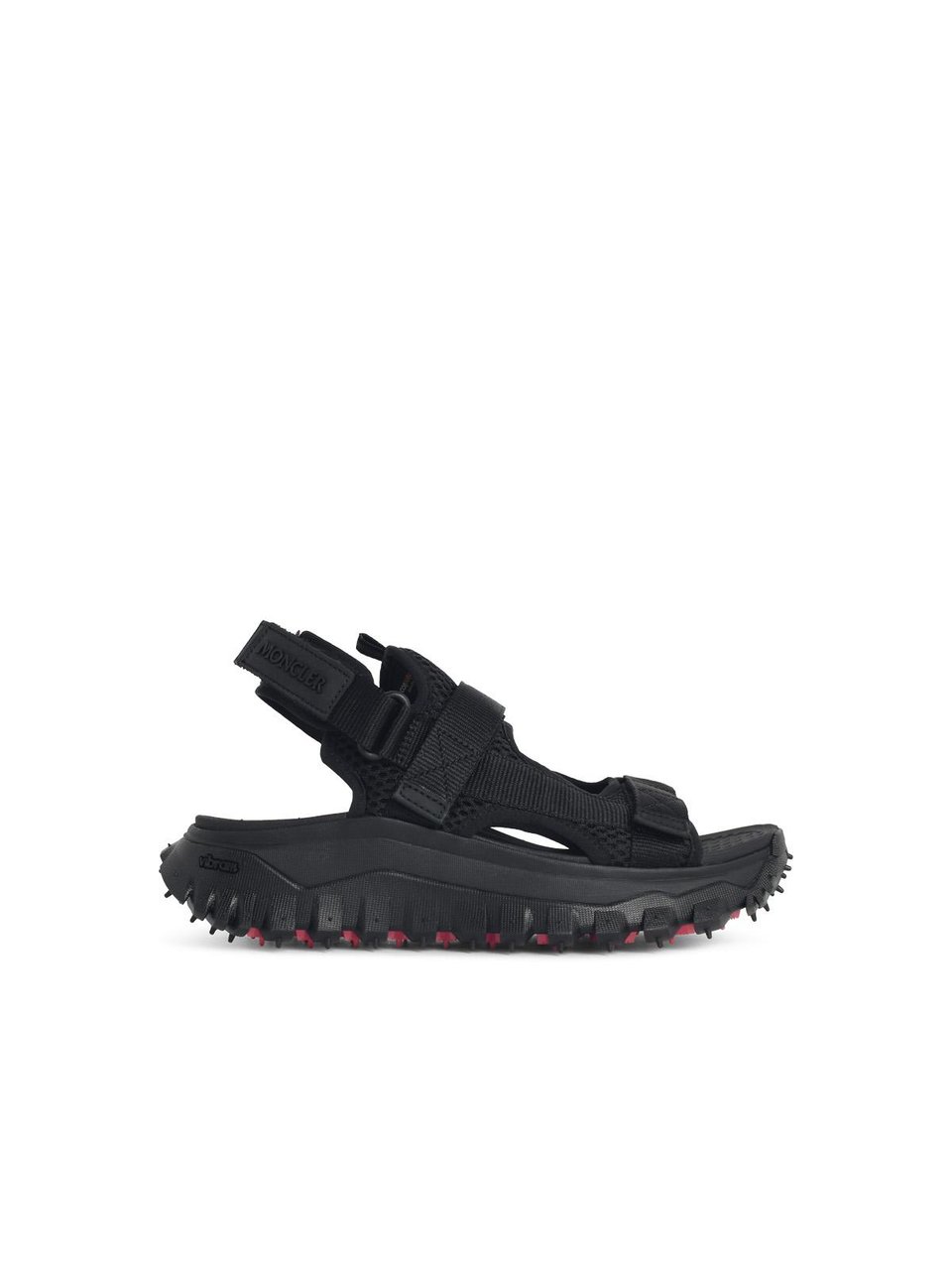 Moncler Trailgrip Vela' Black Polyamide Sandals Zwart