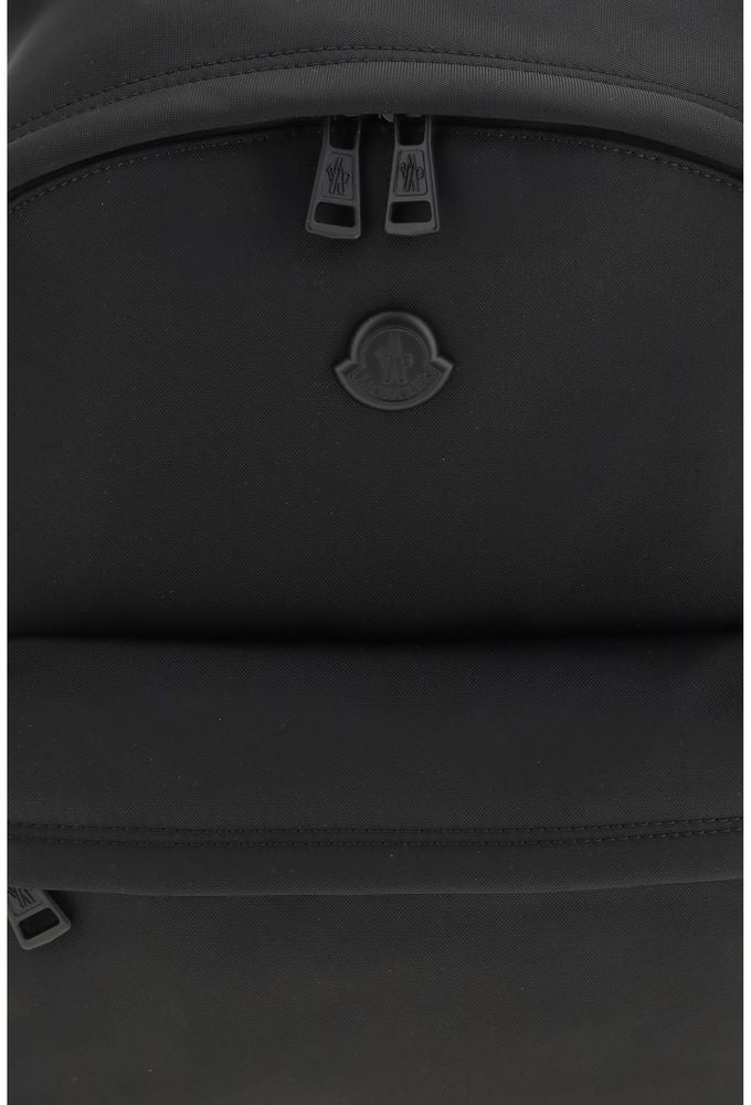 Moncler Moncler Black Fabric Backpack Zwart