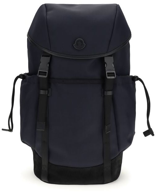 Moncler Moncler Black Polyamide Backpack Zwart