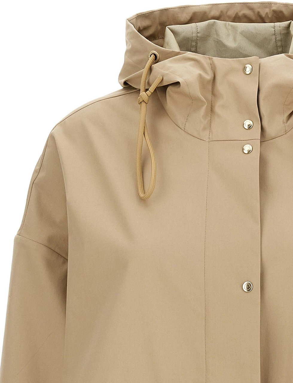 Moncler Beige Cotton Parka Beige