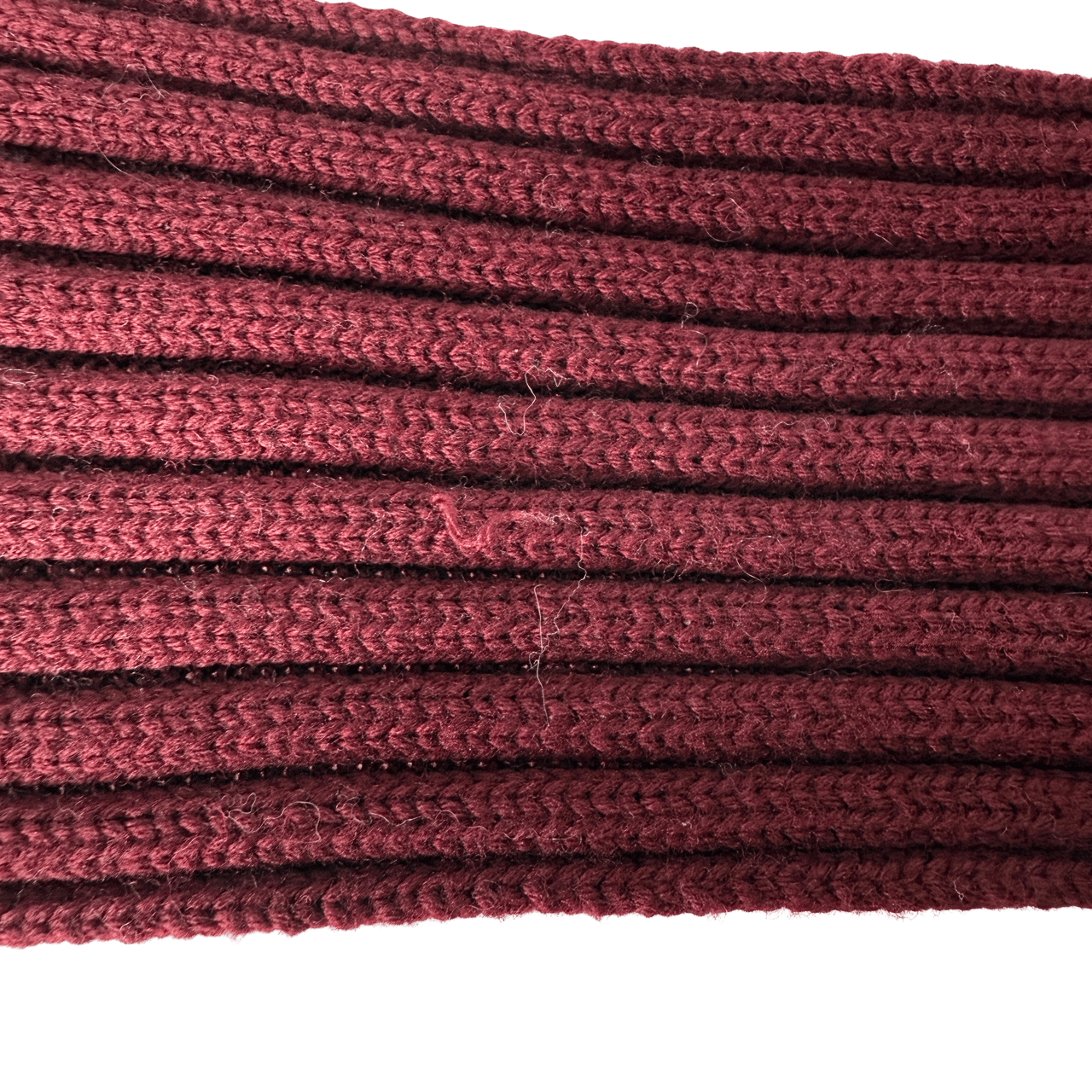 Moncler Moncler gerippter Strickschal aus Wolle Weinrot / sehr gut Rood