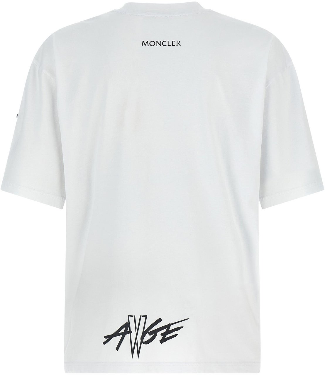 MONCLER GENIUS Black Cotton T-Shirt Zwart