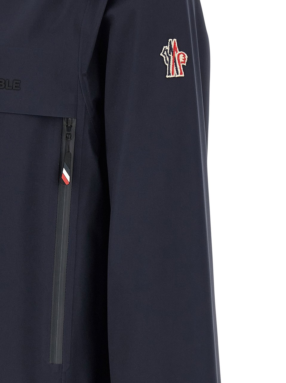 Moncler Grenoble Blue Polyamide Shell Jacket Blauw