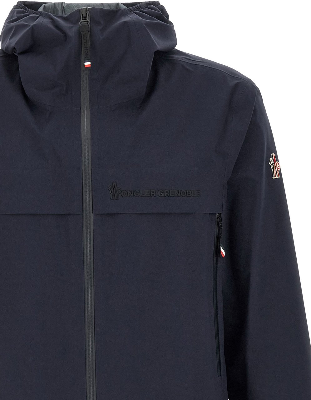 Moncler Grenoble Blue Polyamide Shell Jacket Blauw