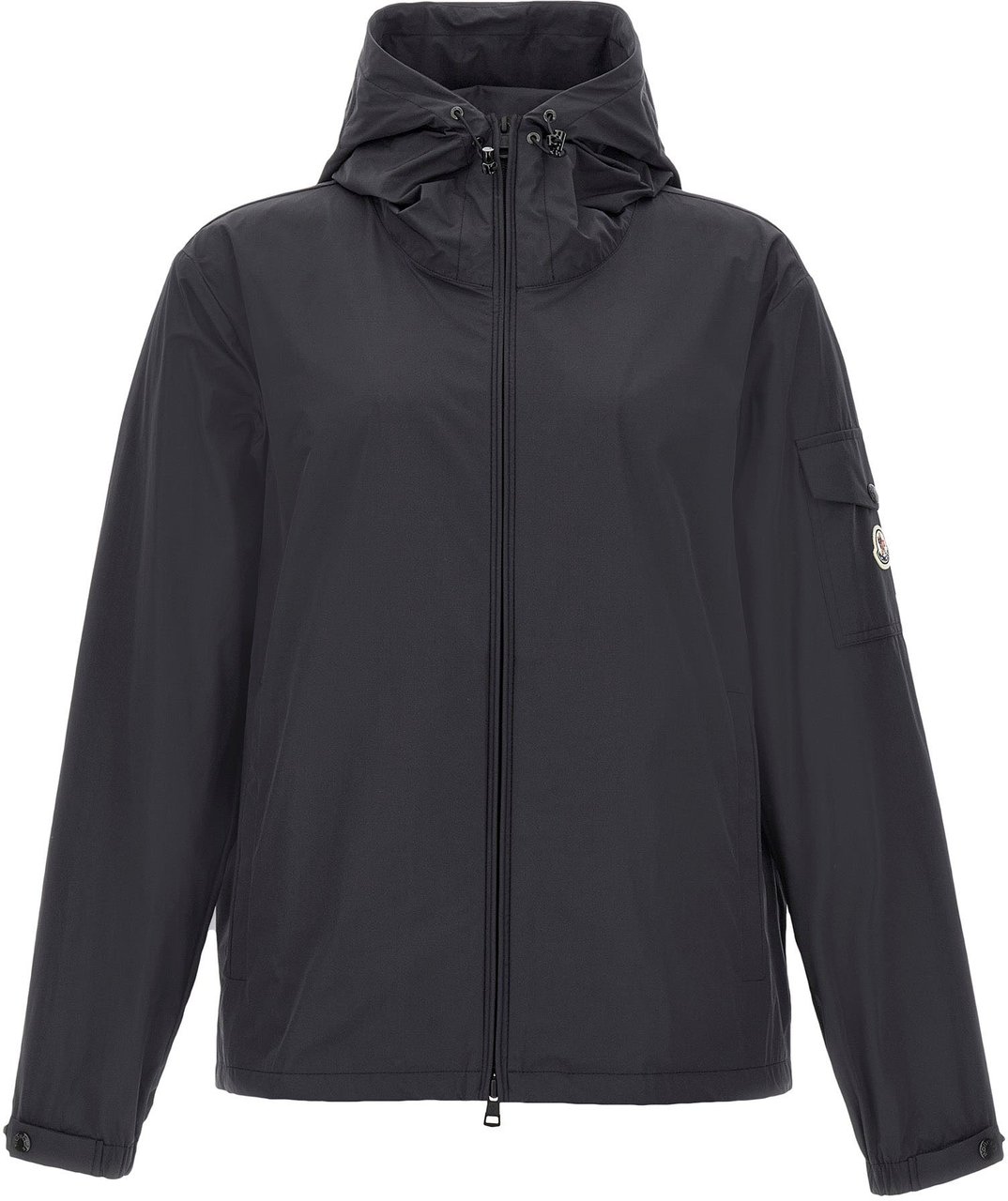 Moncler Black Polyester Shell Jacket Zwart