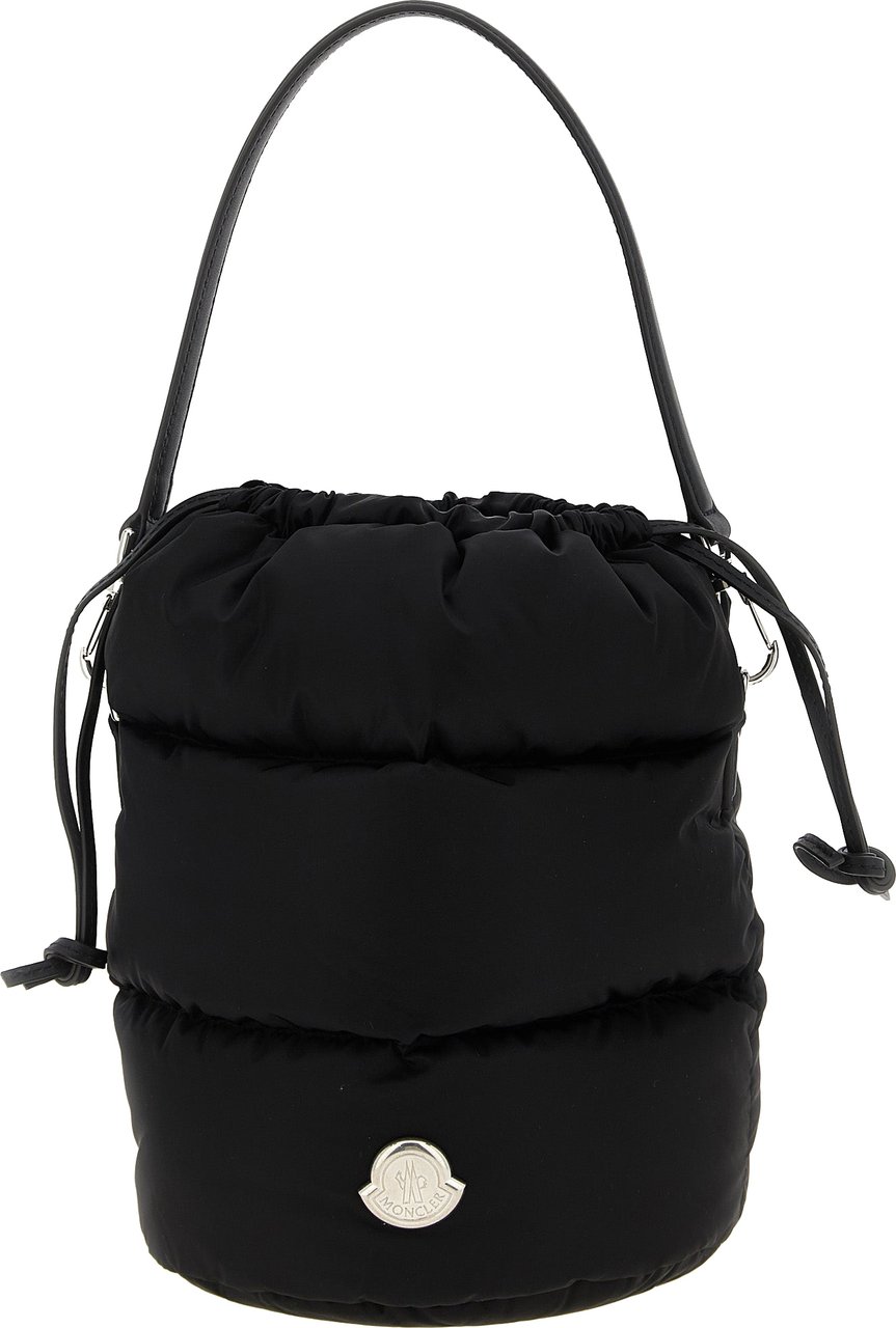 Moncler Black Polyamide Handbag Zwart