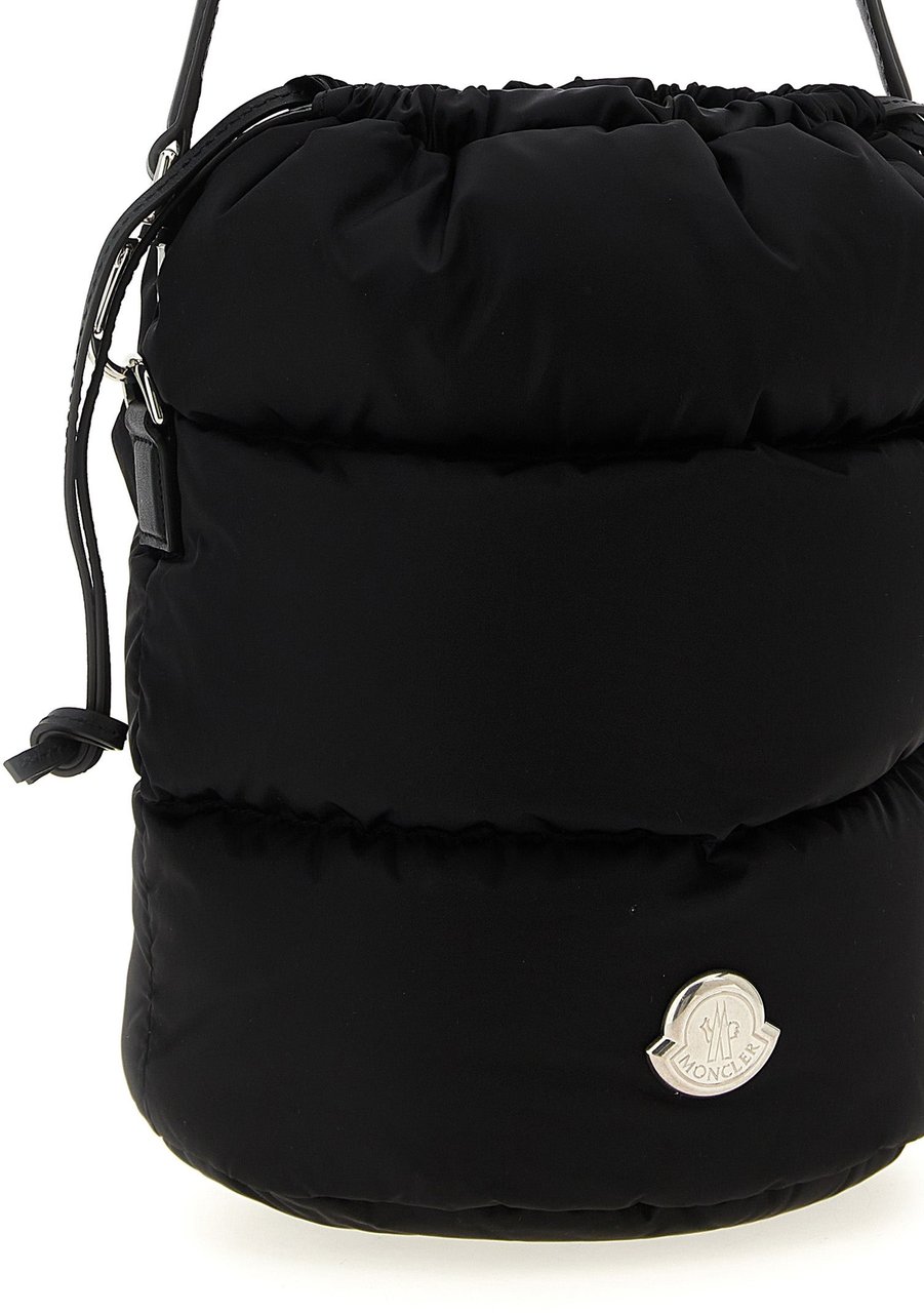 Moncler Black Polyamide Handbag Zwart
