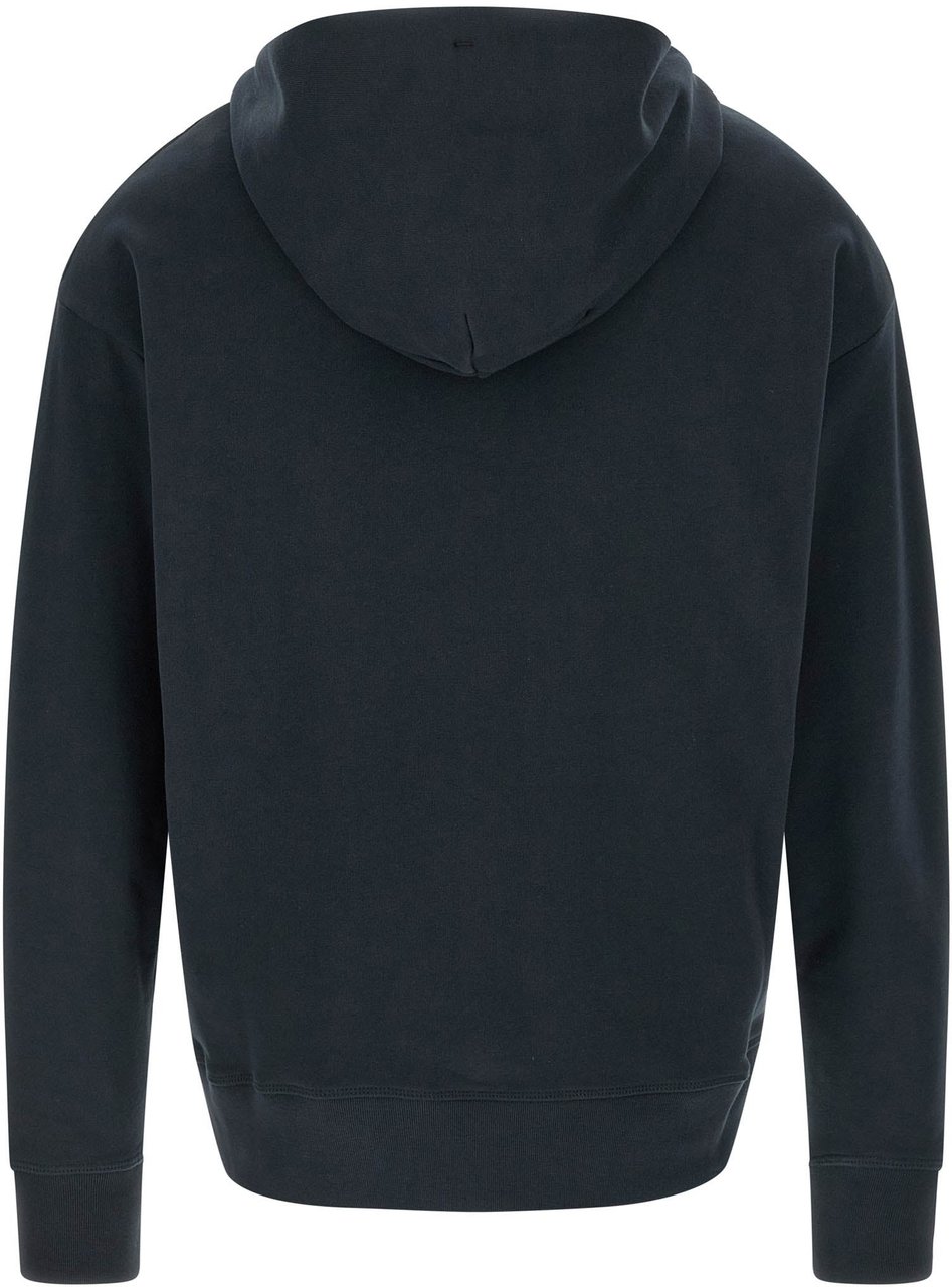Moncler Grenoble Blue Cotton Sweatshirt Blauw