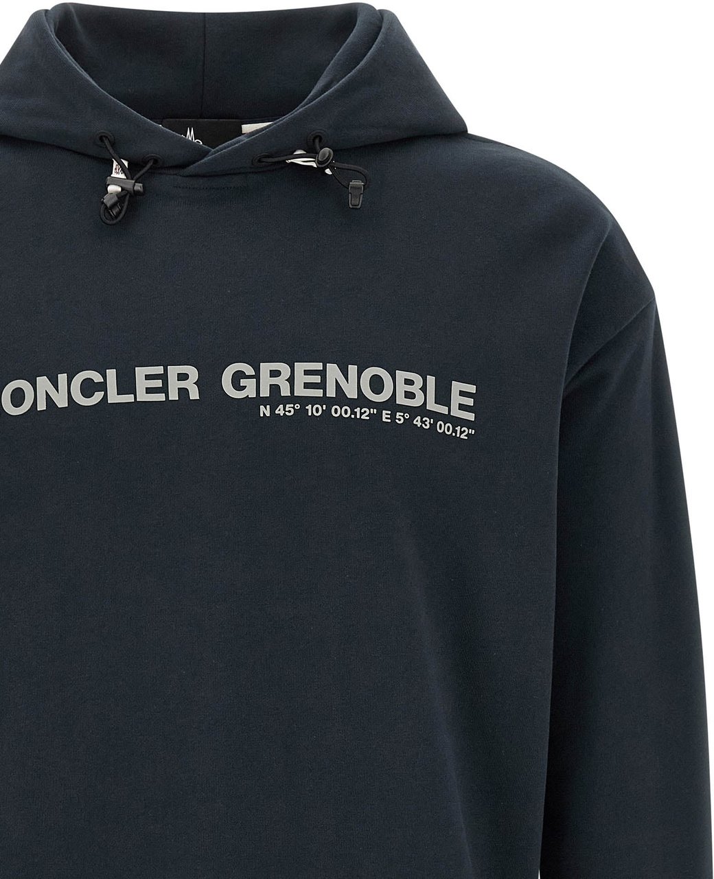 Moncler Grenoble Blue Cotton Sweatshirt Blauw