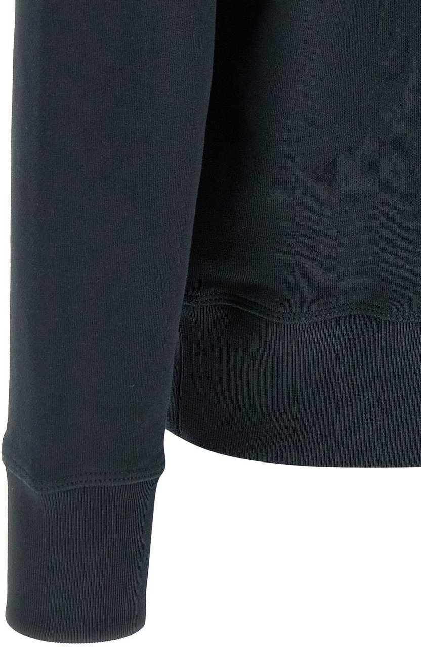 Moncler Grenoble Blue Cotton Sweatshirt Blauw