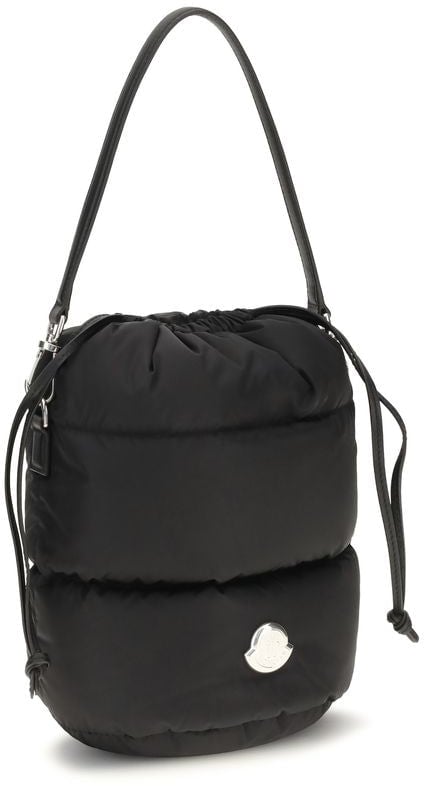 Moncler Black Nylon Backet Bag Zwart