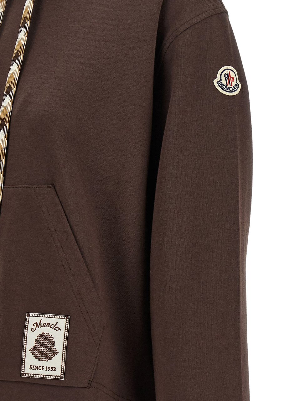 Moncler Brown Cotton Sweatshirt Blauw