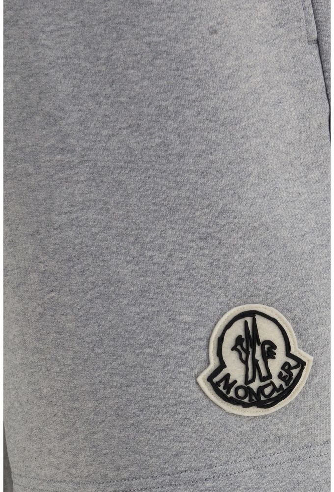 Moncler Gray Cotton Bermuda Shorts Grijs