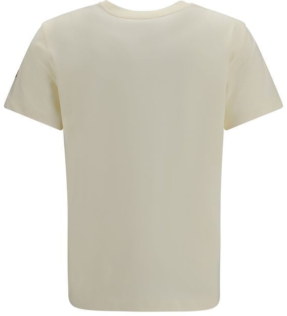 Moncler Relaxed-Fit Cotton T-Shirt with Embossed Logo Wit
