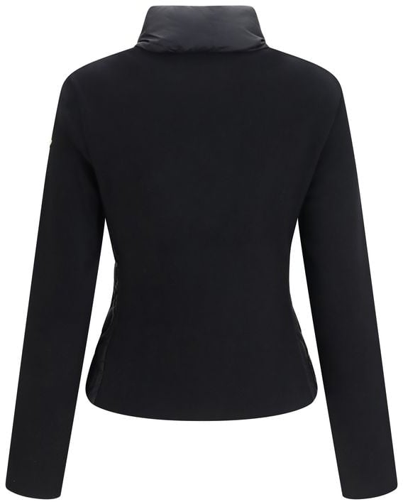 Moncler Black Cotton Shell Jacket Zwart