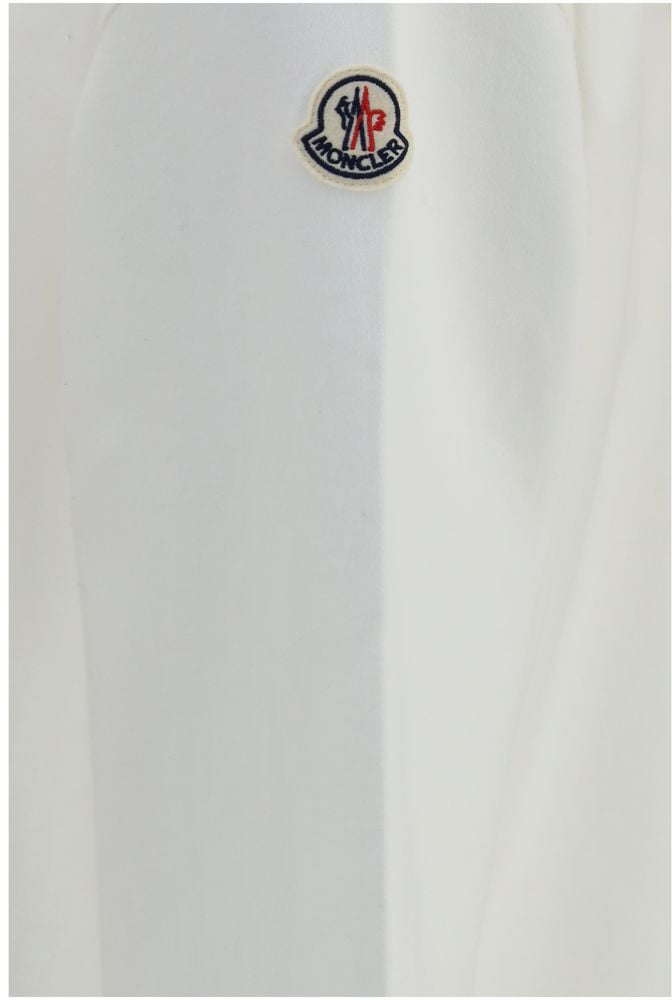 Moncler White Cotton Sweatshirt Wit