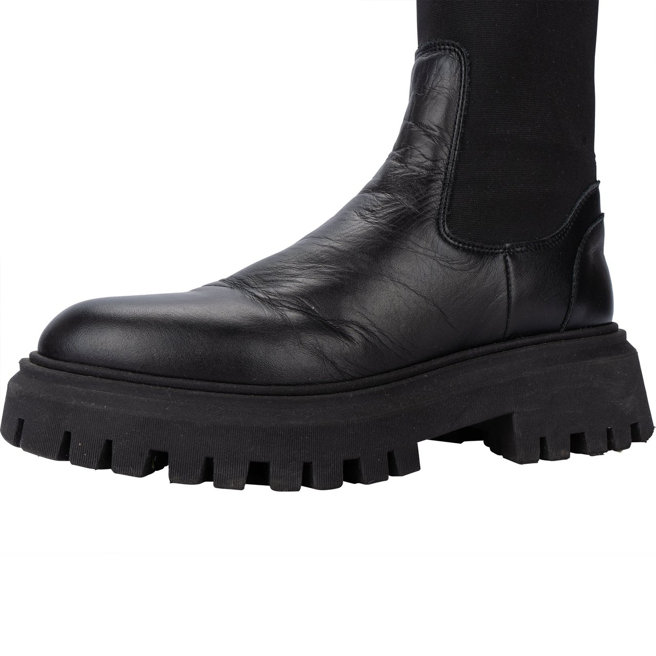 Moncler Moncler Black Chelsea Boots (37) Divers