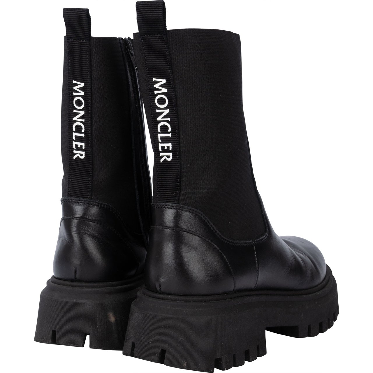Moncler Moncler Black Chelsea Boots (37) Divers