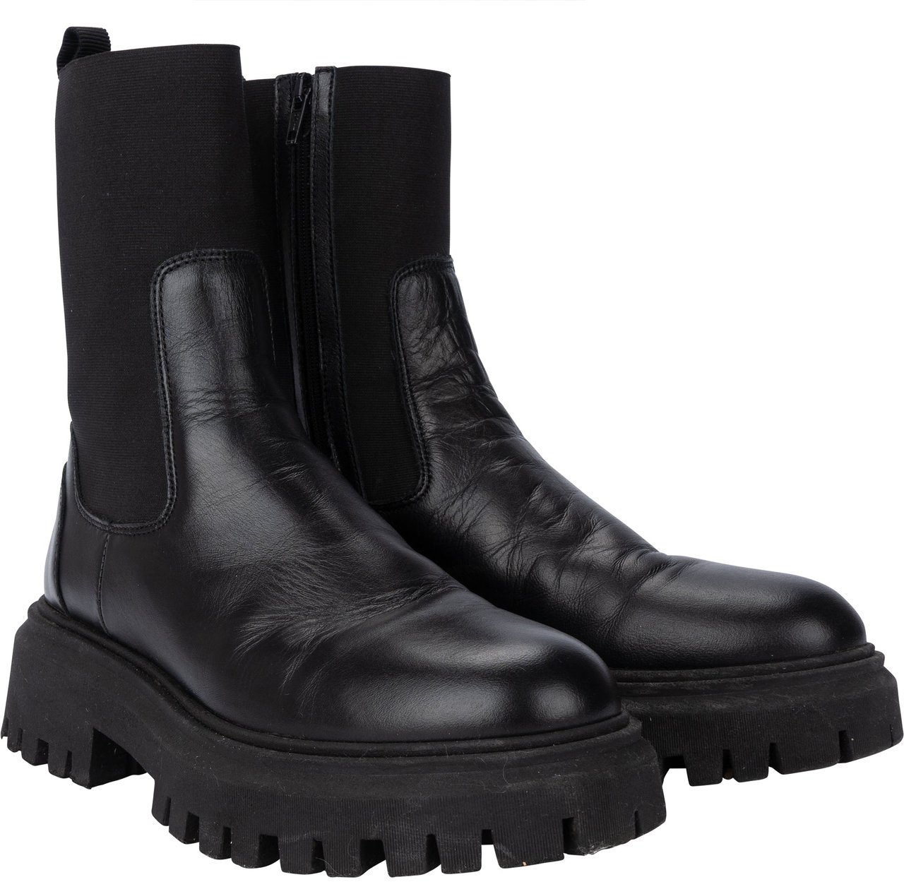 Moncler Moncler Black Chelsea Boots (37) Divers