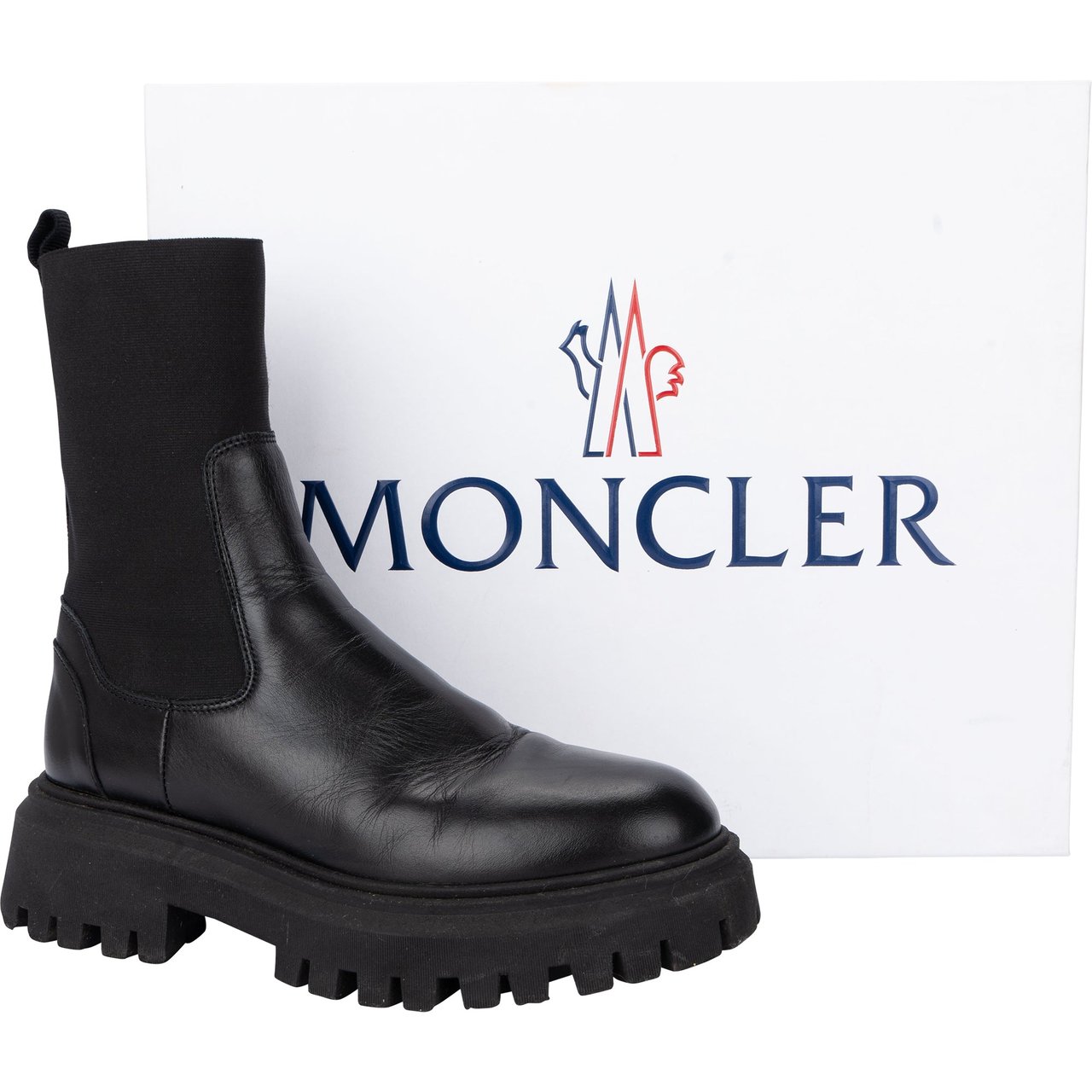 Moncler Moncler Black Chelsea Boots (37) Divers